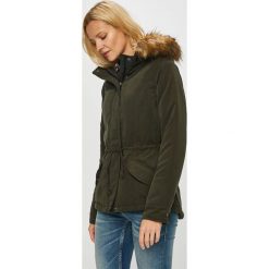 Only - Parka. Zielone kurtki damskie ONLY, s, bez wzorów, z poliesteru, krótkie, z kapturem. W wyprzedaży za 129,90 zł.
