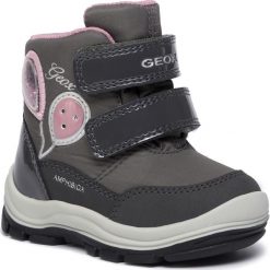 Śniegowce GEOX - B Flanfil G. B Abx A B943WA 0FUHH C9002 M Dk Grey. Szare śniegowce dziewczęce Geox, bez zapięcia. Za 329,00 zł.