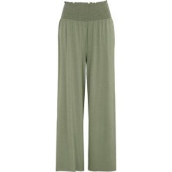 Cellbes Spodnie z dżerseju z marszczeniem w pasie khaki female zielony 46/48. Zielone spodnie damskie Cellbes, z dżerseju. Za 149,00 zł.