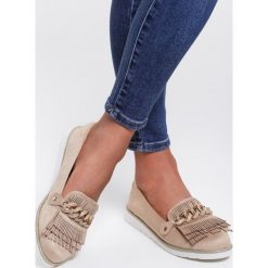Beżowe Mokasyny Blue Sky. Brązowe mokasyny damskie Renee. Za 39,99 zł.