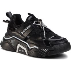 Sneakersy BIG STAR - FF274A541 Black. Czarne półbuty damskie BIG STAR, na co dzień, bez wzorów, ze skóry ekologicznej, retro, bez obcasa, na płaskiej podeszwie, bez zapięcia. Za 309,00 zł.