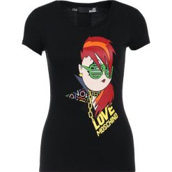 Odzież damska: Love Moschino Tshirt z nadrukiem black