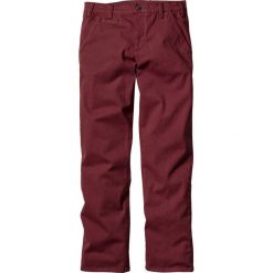 Spodnie ze stretchem chino Slim Fit bonprix bordowy. Czerwone spodnie męskie bonprix, m, klasyczne. Za 109,99 zł.