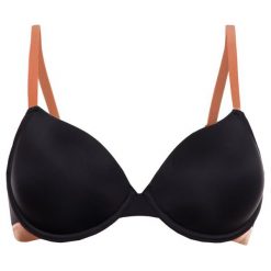Biustonosz bezszwowy Emporio Armani Underwear 164278 9A235 00020. Czarne biustonosze Emporio Armani Underwear, bez wzorów, z elastanu. W wyprzedaży za 129,00 zł.