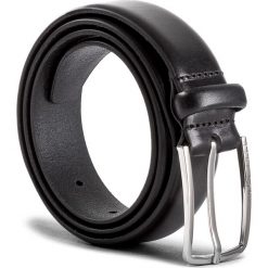 Pasek Męski BOSS - Chuck 50379808 Black 001. Czarne paski męskie Boss, w paski, ze skóry. W wyprzedaży za 269,00 zł.