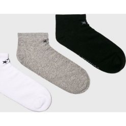 Converse - Skarpety (3-Pack). Szare skarpetki męskie Converse, bez wzorów, z elastanu. W wyprzedaży za 34,90 zł.
