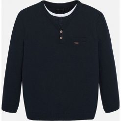 Mayoral - Sweter dziecięcy 128-172 cm. Żółte swetry chłopięce Mayoral, bez wzorów, z elastanu, bez kołnierzyka. Za 143,90 zł.