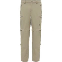 Spodnie The North Face Exploration Convertible T0CL9Q254 - beżowy. Brązowe spodnie męskie The North Face, m, bez wzorów. Za 342,99 zł.