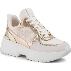 Sneakersy MICHAEL MICHAEL KORS - Ballard Trainer 43F9BLFP1D Cream. Żółte półbuty damskie MICHAEL Michael Kors, z zamszu. Za 839,00 zł.