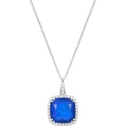 Naszyjniki damskie: Naszyjnik – złoto białe 750, Brylant 0,36ct…