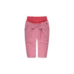 Steiff Girls Spodnie Kratka czerwony. Czerwone spodnie chłopięce marki Steiff, w kratkę, z bawełny. Za 125,00 zł.
