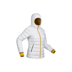 Kurtka narciarska SKI-P JKT 500 WARM damska. Białe kurtki damskie WED'ZE, s, bez wzorów, z poliesteru, bez kaptura, narciarskie. W wyprzedaży za 169,99 zł.