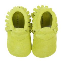 Buciki niemowlęce: Skórzane buty niemowlęce „Original” w kolorze zielonym