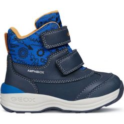 Geox buty zimowe za kostkę chłopięce New Gulp 20 niebieski. Niebieskie buty chłopięce zimowe Geox, za kostkę, bez zapięcia. Za 329,00 zł.