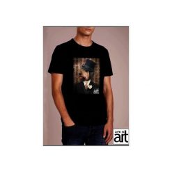 T-shirt : "pies ". Czarne t-shirty męskie Life is art, s, bez wzorów, klasyczne, z klasycznym kołnierzykiem. Za 120,00 zł.