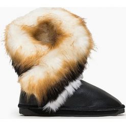 Czarne Śniegowce Amishi. Czarne buty zimowe damskie marki TOMMY HILFIGER, z materiału. Za 49,99 zł.