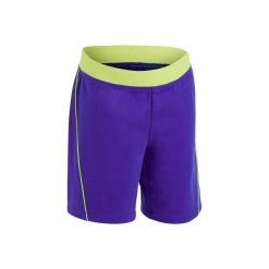 Spodenki do gimnastyki S500 dla maluchów. Niebieskie spodenki chłopięce marki DOMYOS, s, z elastanu, sportowe, na jogę i pilates. W wyprzedaży za 19,99 zł.