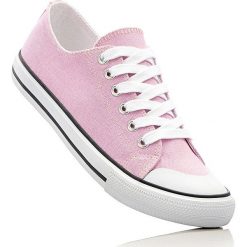 Sneakersy bonprix łososiowy neonowy. Różowe buty sportowe damskie bonprix. Za 54,99 zł.