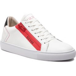Sneakersy GUESS - Luiss Lo FM5LLO LEA12 WHITE/RED. Białe sneakersy męskie Guess, na co dzień, z aplikacjami, ze skóry ekologicznej, bez zapięcia. Za 439,00 zł.