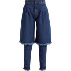 Ksenia Schnaider Jeansy Slim Fit dark blue. Niebieskie jeansy damskie relaxed fit marki Ksenia Schnaider, s. W wyprzedaży za 434,70 zł.
