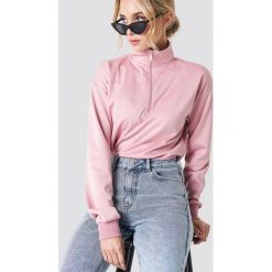 Bluzy damskie: NA-KD Trend Bluza z suwakiem – Pink