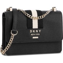 Torebka DKNY - R84ER935 Blk/Gold BGD. Czarne torebki klasyczne damskie DKNY, bez wzorów, ze skóry, eleganckie, na ramię, bez dodatków. W wyprzedaży za 489,00 zł.