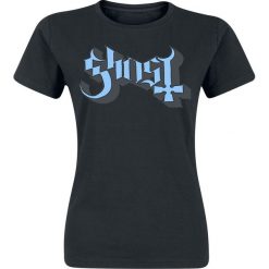 Ghost Blue Logo Koszulka damska czarny. Czarne t-shirty damskie marki Ghost, m, z nadrukiem, z okrągłym kołnierzem. Za 42,90 zł.