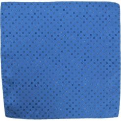 Wyrazista Poszetka Męska - Alties - Drobny Wzór Geometryczny, Niebieska POSZALTS0098. Niebieskie poszetki męskie Alties, bez wzorów, z materiału, eleganckie. Za 16,90 zł.