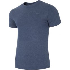 NIE ODKRYWAĆ - ODDAJEMY !!! T-shirt męski TSM300 - denim melanż. Szare koszulki męskie 4f, na lato, m, bez wzorów, z bawełny, bez kołnierzyka, krótkie. W wyprzedaży za 24,99 zł.