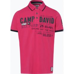 Camp David - Męska koszulka polo, czerwony. Czerwone koszulki polo Camp David, m, z aplikacjami. Za 279,95 zł.