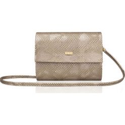 Kopertówka damska Felice F14 snake gold - złoty. Żółte kopertówki damskie Felice, w paski, małe, bez dodatków. Za 49,99 zł.