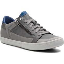 Sneakersy GEOX - U Halver B U923AB 054AU C9343 Anthracite/Ice. Szare sneakersy męskie Geox, na co dzień, bez wzorów, ze skóry ekologicznej, klasyczne, bez zapięcia. W wyprzedaży za 239,00 zł.
