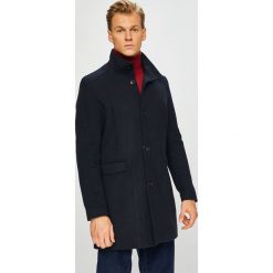 Selected - Płaszcz. Niebieskie płaszcze męskie marki Selected, s, bez wzorów, z poliesteru, klasyczne, bez kaptura. W wyprzedaży za 499,90 zł.