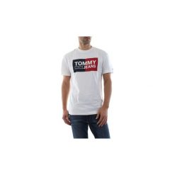 T-shirty z krótkim rękawem Tommy Jeans DM0DM05549 ESSENTIAL SPLIT. Szare t-shirty męskie Tommy Jeans, s, bez wzorów, z jeansu, bez kołnierzyka, krótkie. Za 115,05 zł.