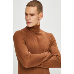 Casual Friday - Sweter. Brązowe golfy męskie marki Casual Friday, l, z dzianiny. W wyprzedaży za 129,90 zł.