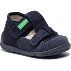 Kapcie FRODDO - G1700221-11 M Dark Blue. Niebieskie sandały chłopięce Froddo, ze skóry. W wyprzedaży za 119,00 zł.