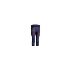 Legginsy lekkoatletyczne 7/8 AT 500 dla dzieci. Niebieskie legginsy dziewczęce KALENJI, bez wzorów, z elastanu. Za 59,99 zł.