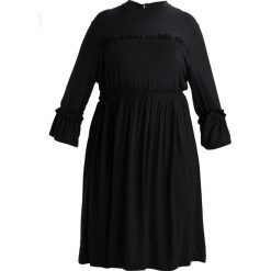 Sukienki hiszpanki: Lost Ink Plus SKATER DRESS Sukienka z dżerseju black