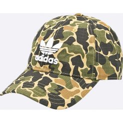 Adidas Originals - Czapka. Szare czapki męskie marki adidas Originals, z bawełny. W wyprzedaży za 99,90 zł.