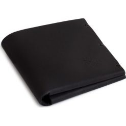 Portfele damskie: Woox Skórzany Portfel/Etui Na Karty Unisex | Handmade | Czarny Moneta Maturus Ater – – – 8595564773870