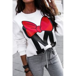 Bluza damska MICKY WHITE. Białe bluzy sportowe damskie Bluza damska MICKY WHITE, s, z nadrukiem, bez rękawów, bez kaptura. W wyprzedaży za 79,00 zł.