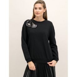 Bluza TwinSet 192TP2731. Czarne bluzy damskie Twinset, s, bez wzorów, z bawełny, bez rękawów, bez kaptura. W wyprzedaży za 409,00 zł.