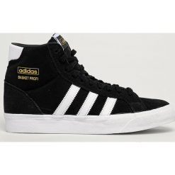 Adidas Originals - Trampki dziecięce Basket Profit. Czarne trampki dziewczęce adidas Originals, bez wzorów, ze skóry, na sznurówki. Za 279,90 zł.