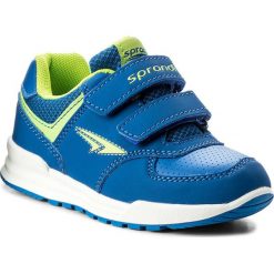 Sneakersy SPRANDI - CP23-5762 Niebieski Ciemny/Zielony. Niebieskie trampki chłopięce marki Sprandi, bez wzorów, ze skóry ekologicznej, na rzepy. Za 69,99 zł.