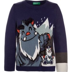 Benetton Sweter mutlicolor. Czarne swetry chłopięce marki Benetton, z materiału. Za 129,00 zł.