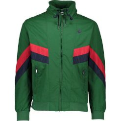 Kurtka przejściowa "Fighter" w kolorze biało-zielonym. Zielone kurtki męskie khujo, m, z haftami, bez kaptura. W wyprzedaży za 229,95 zł.
