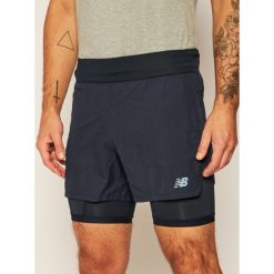 Szorty sportowe New Balance Q Speed 5 Inch 2 In 1 MS01271. Czarne spodenki sportowe męskie New Balance, xl, bez wzorów, sportowe. Za 249,00 zł.