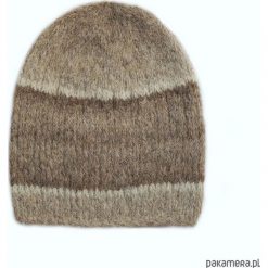 Czapka alpakowa - brązowa. Pomarańczowe czapki damskie Pakamera, bez wzorów. Za 165,00 zł.