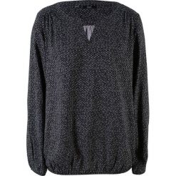 Szeroka bluzka, długi rękaw bonprix czarny z nadrukiem. Czarne koszulki damskie marki bonprix, z nadrukiem, bez kołnierzyka, z długim rękawem. Za 69,99 zł.