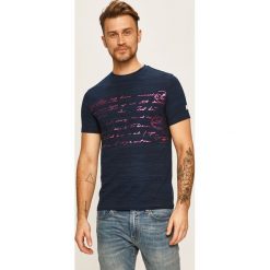 Desigual - T-shirt. Białe bluzki damskie Desigual, s, z nadrukiem, z elastanu, casualowe, z okrągłym kołnierzem. W wyprzedaży za 139,90 zł.